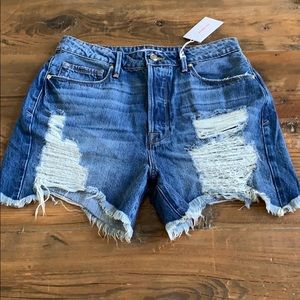 NWT Highwaisted Good American Jean Shorts